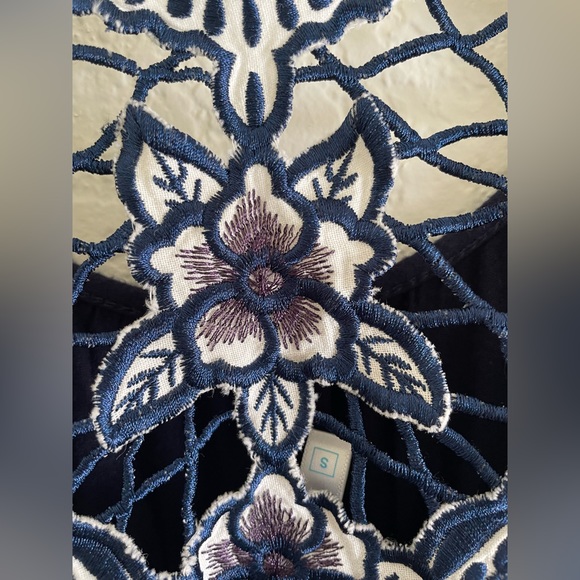 Dark Blue Crochet Back Dress – Women’s Size Small - Picture 5 of 5